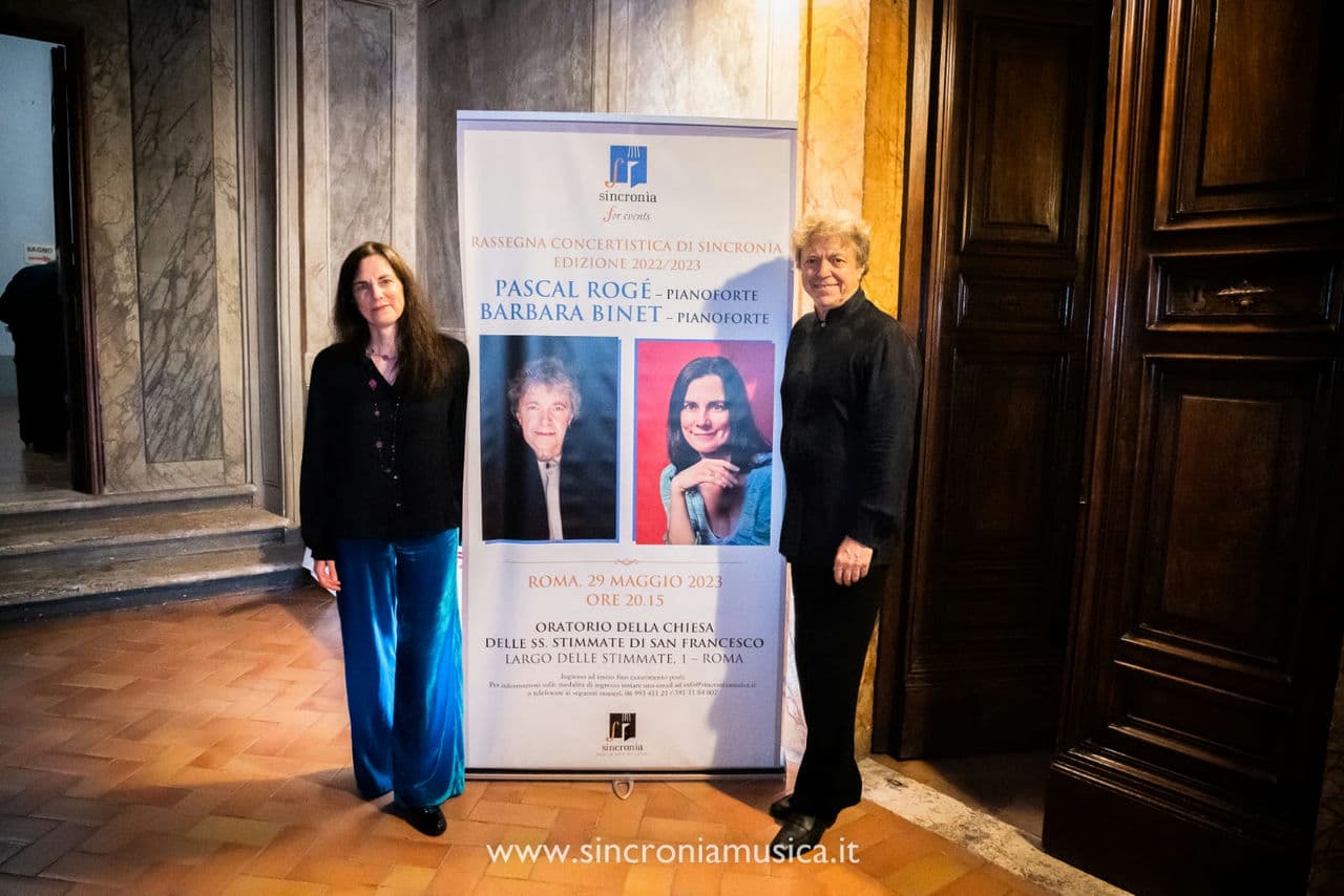 Rassegna Concertistica di Sincronìa 2022/2023 – PASCAL ROGÉ – Pianoforte BARBARA BINET – Pianoforte